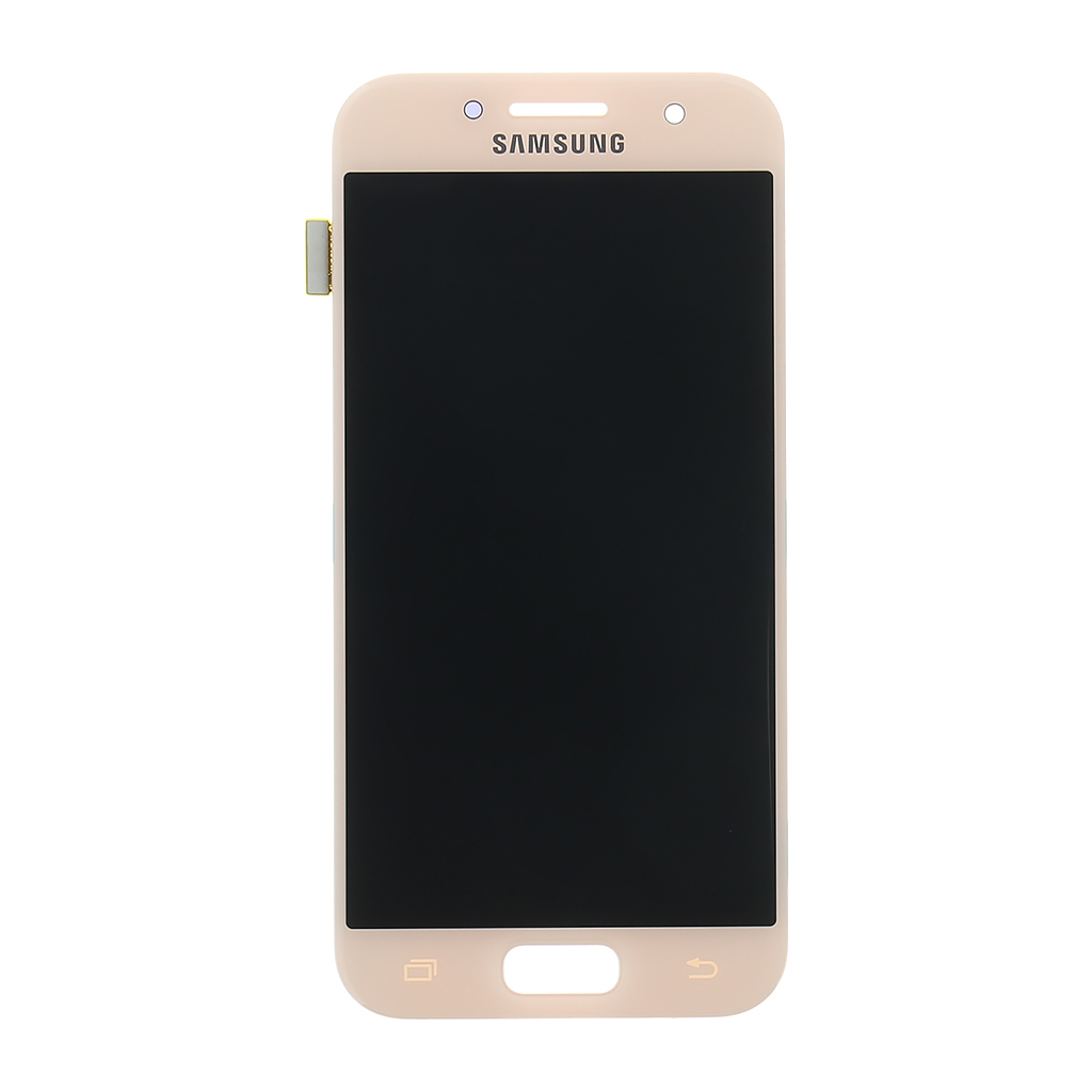 LCD + dotyková deska Samsung Galaxy A3 2017, pink (service pack)