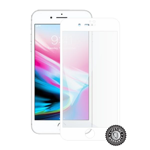 Screenshield tvrzené sklo APPLE iPhone 8 Plus full COVER, white