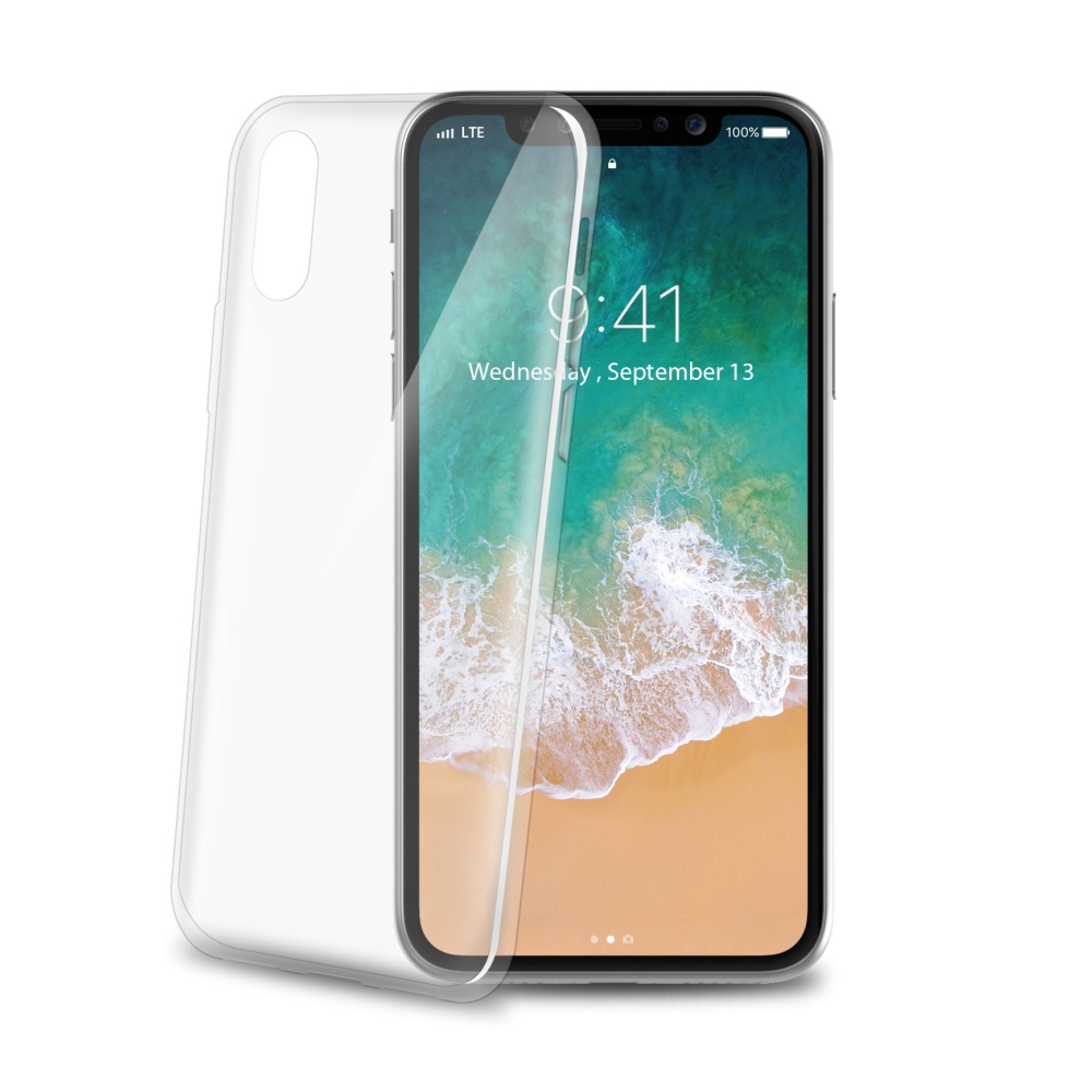 Silikonové pouzdro CELLY Ultrathin pro Apple iPhone X, white