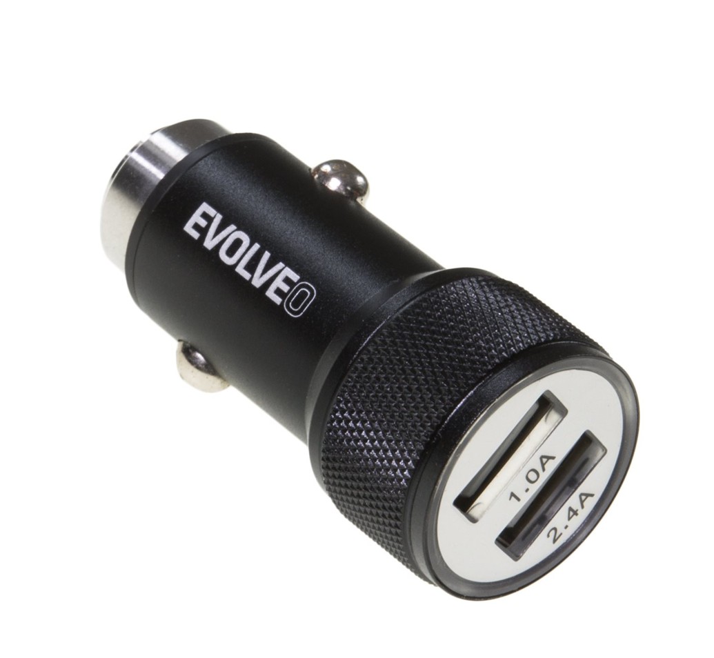 EVOLVEO MX240, 2x USB nabíječka do auta , 3.4A 
