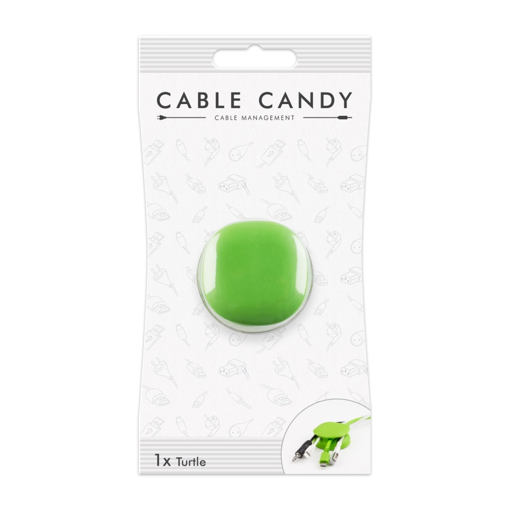 Levně Kabelový organizér Cable Candy Turtle, zelený