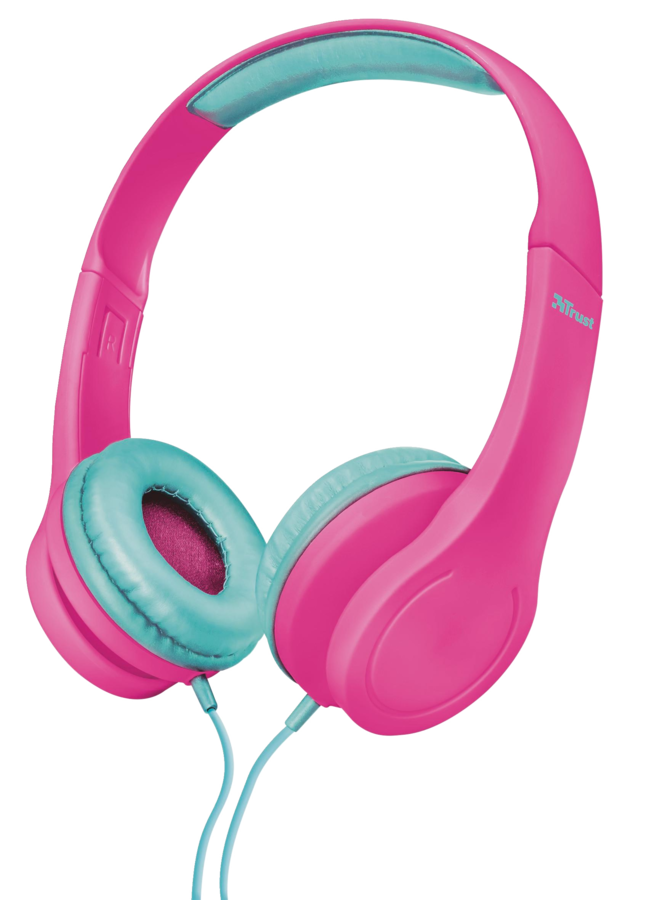 TRUST Bino Kids Headphones dětská sluchátka pink