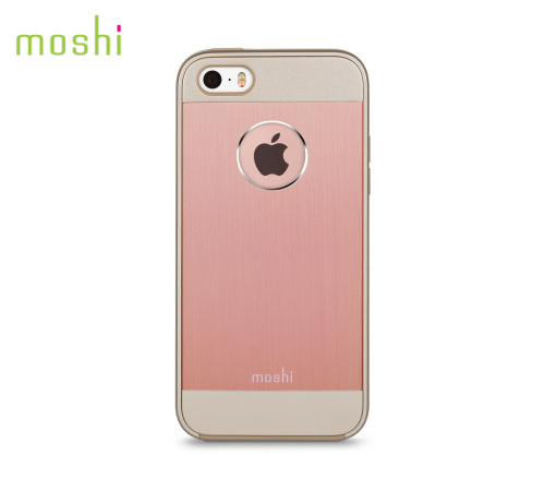 Kryt Moshi iGlaze Armour pro iPhone SE, Golden Rose/růžová