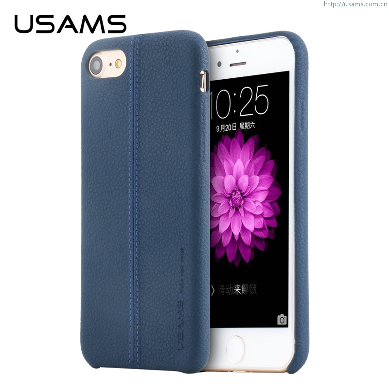USAMS Joe Zadní Kožený Kryt pro Samsung G965 Galaxy S9 Plus, Blue