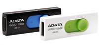 ADATA Flash Disk 32GB USB 3.1 Dash Drive UV320, White/Green