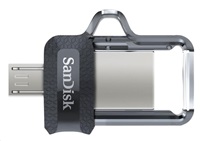 USB flash disk SanDisk Ultra Dual Drive 16GB 3.0, silver - black