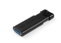 USB flash disk VERBATIM PinStripe USB 3.0, 128GB, black