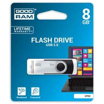 USB flash disk GOODRAM TWISTER UTS2-0080K0R11 8GB, silver