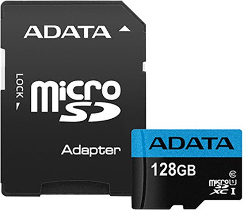 Levně Paměťová karta ADATA 128GB microSDXC, class 10, UHS-1, s adaptérem