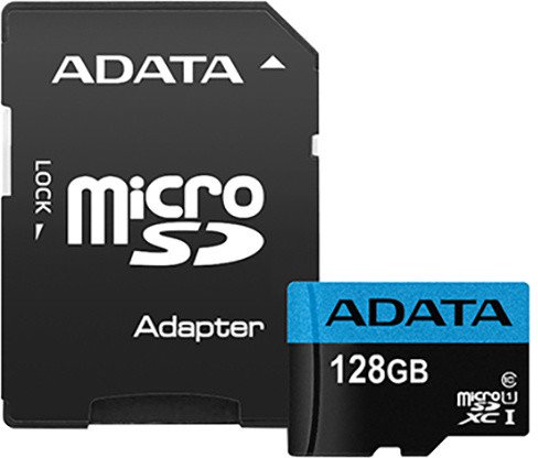 Paměťová karta ADATA 128GB microSDXC, class 10, UHS-1, s adaptérem