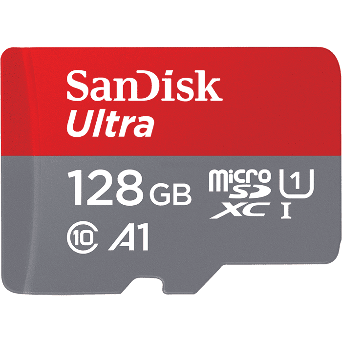 Paměťová karta SanDisk Ultra microSDXC 128GB, UHS-I (U1), A1 Class 10, s adaptérem