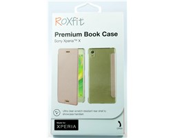 Roxfit Premium Book pouzdro flip Sony Xperia X gold