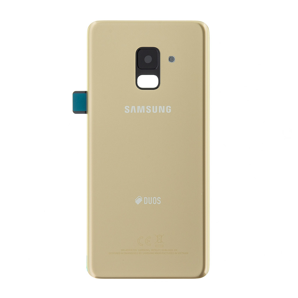 Kryt baterie Samsung Galaxy A8 2018 gold (service pack)