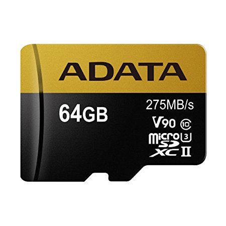 Paměťová karta ADATA 64GB MicroSDXC, class 10, UHS-II U3 s adaptérem