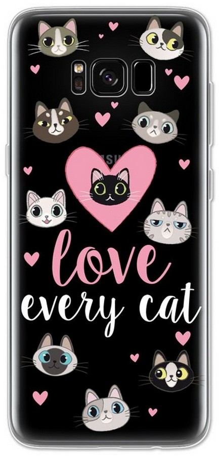 Pouzdro 4-OK Cover 4U Samsung S8+, Love Cats