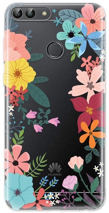 Pouzdro 4-OK Cover 4U Huawei P Smart, Flowers