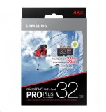 Paměťová karta Samsung 32GB PRO Plus microSDHC, Class 10, UHS-3 s adaptérem