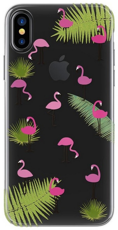 Pouzdro 4-OK Cover 4U Apple iPhone X, Flamingo