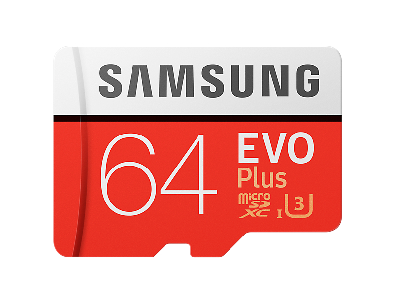 Paměťová karta Samsung 64GB EVO Plus microSDXC, UHS-I U3 s daptérem
