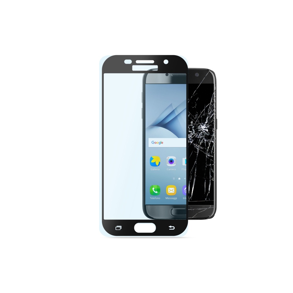 Tvrzené sklo CellularLine CAPSULE pro Samsung Galaxy A3 (2017), black