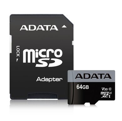 Paměťová karta ADATA 64GB Premier Pro microSDXC, UHS-I U3, V30S s adaptérem