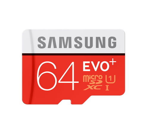 Paměťová karta Samsung EVO PLUS MicroSDHC 64GB, class 10, UHS-I  s adaptérem, EU Blistr