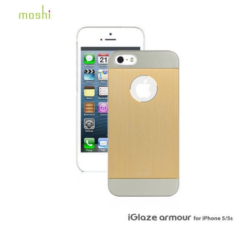 Kryt Moshi iGlaze Armour Metal pro Apple iPhone 5, 5S, SE, Gold/zlatá