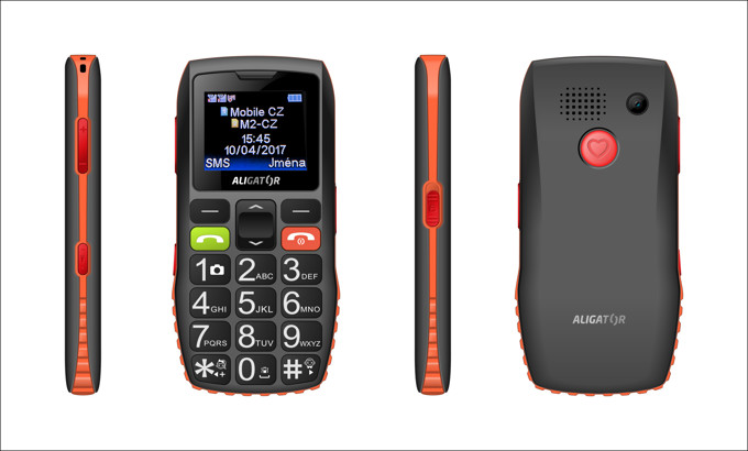 Kompaktní klasický telefon Aligator A440