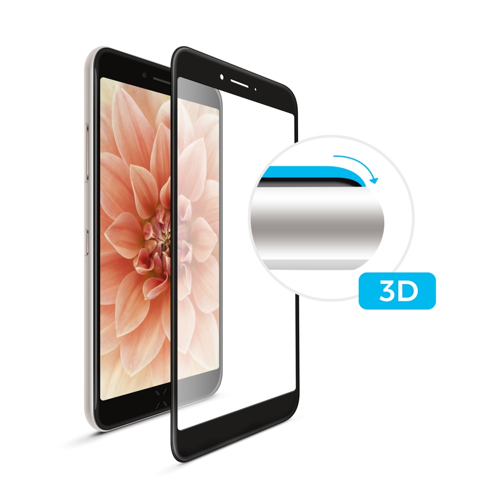Ochranné tvrzené sklo FIXED 3D Full-Cover pro Huawei Mate 10 Pro, s lepením přes celý displej, černé