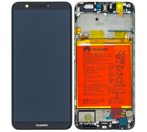 LCD + dotyk + rámeček pro Huawei P Smart, black (Service Pack)