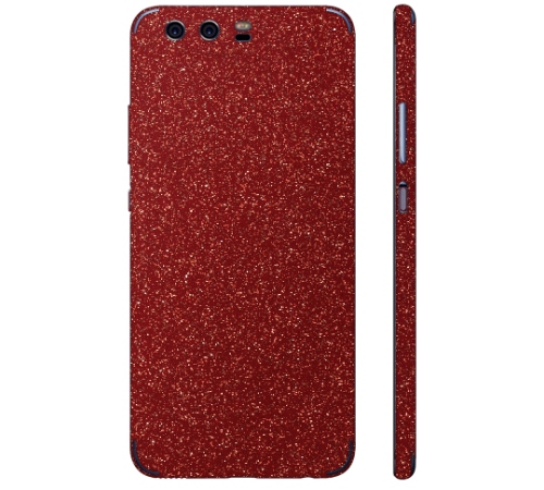 Ochranná fólie 3mk Ferya pro Huawei P9, červená třpytivá