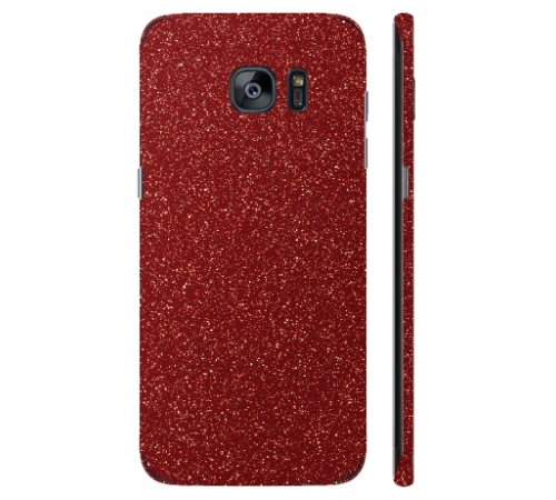 Ochranná fólie 3mk Ferya pro Samsung Galaxy S7 Edge, červená třpytivá