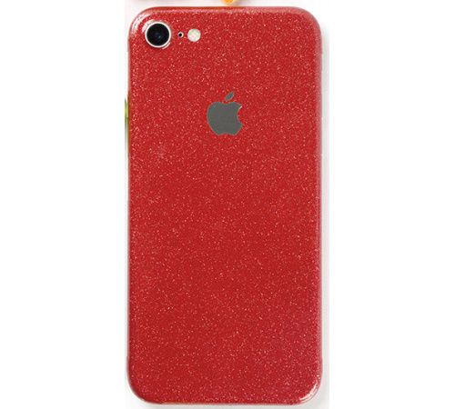 Ochranná fólie 3mk Ferya pro Apple iPhone 8, červená třpytivá