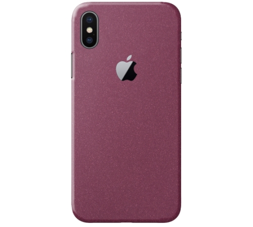 Levně Ochranná fólie 3mk Ferya pro Apple iPhone X, vínově červená matná