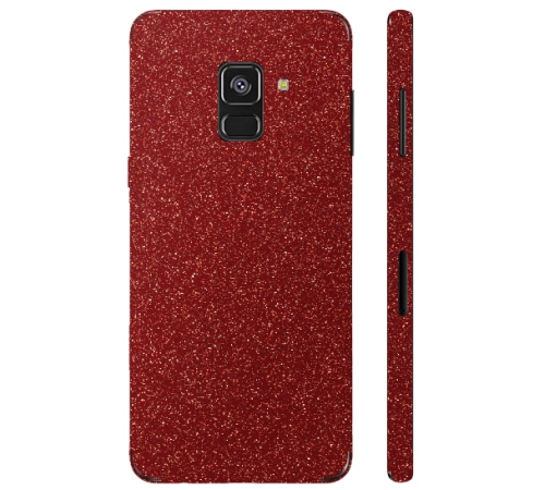 Ochranná fólie 3mk Ferya pro Samsung Galaxy A8 2018, červená třpytivá