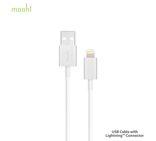 Data kabel Moshi s konektorem Lightning™ 1 m bílý