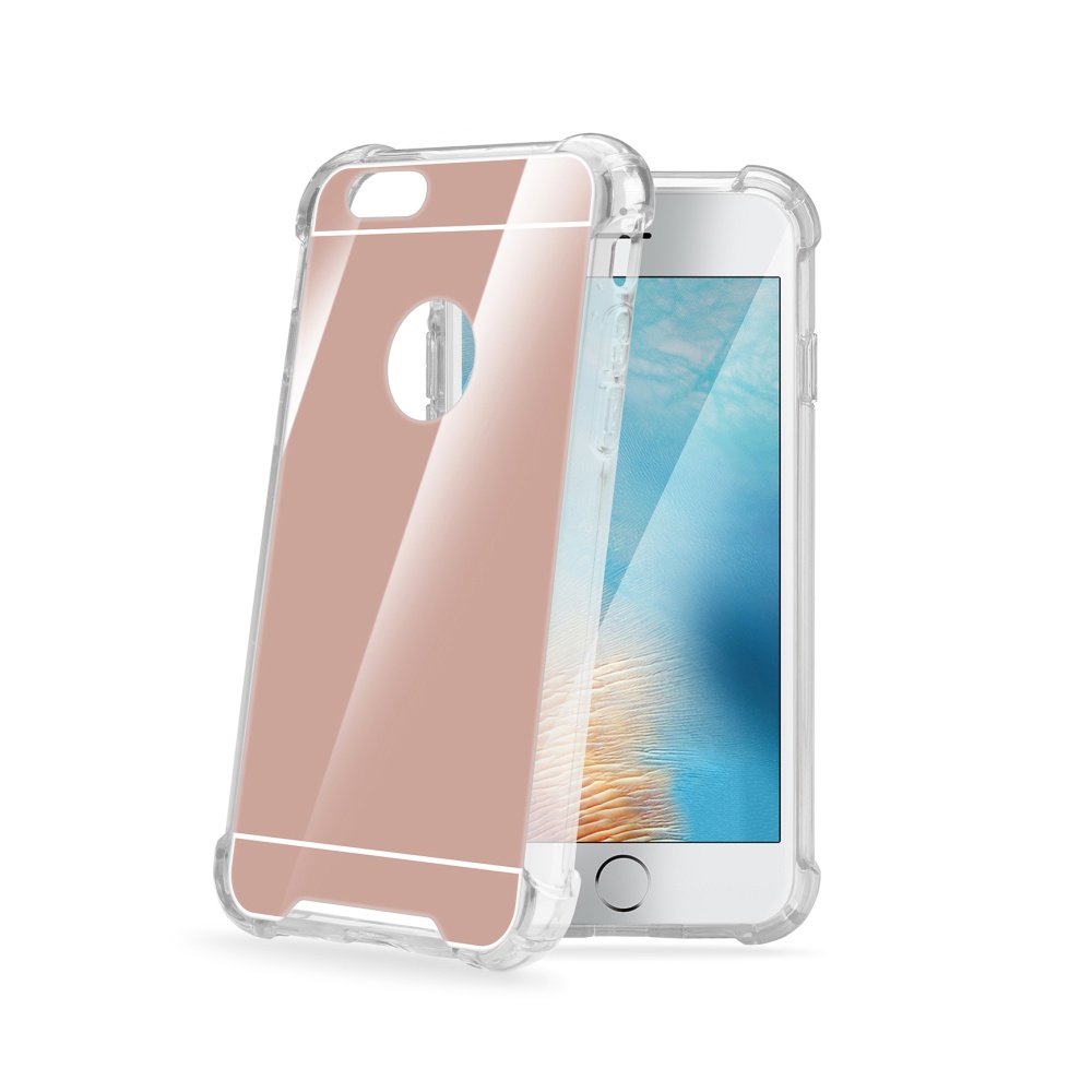 Zadní kryt CELLY Armor pro Apple iPhone 7/8, se zrcadlovým efektem, růžovozlaté