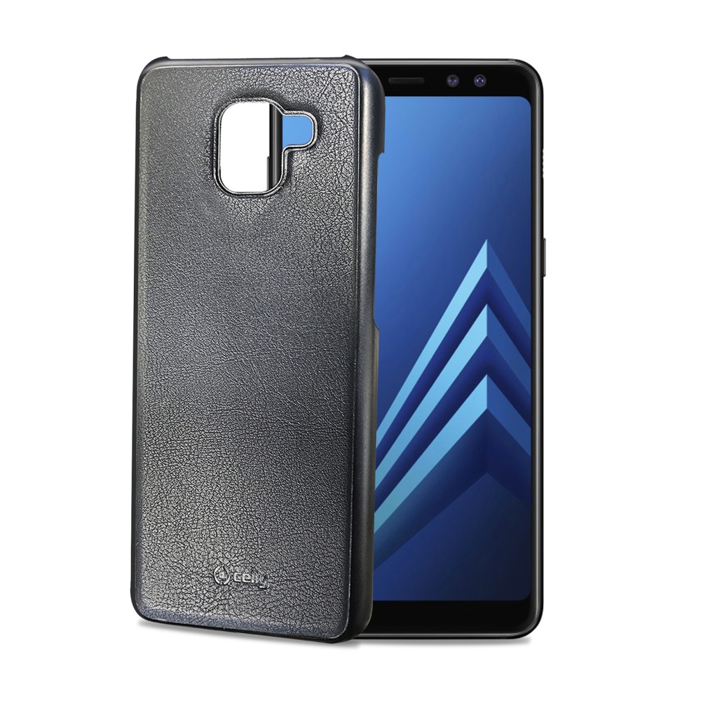 Magnetické pouzdro Celly Ghostcover pro Samsung Galaxy A8 Plus (2018) černé