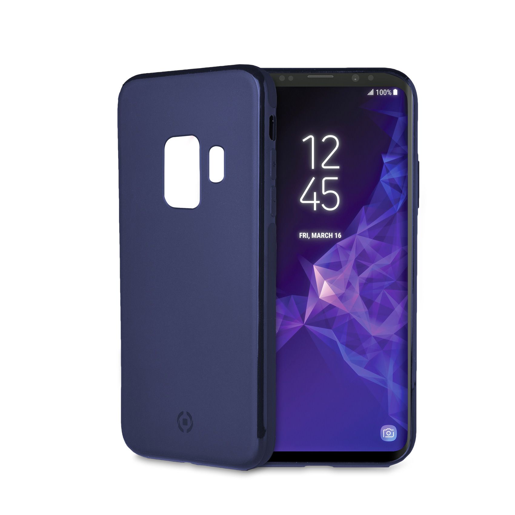 Magnetické TPU pouzdro Celly Ghostskin pro Samsung Galaxy S9 modré
