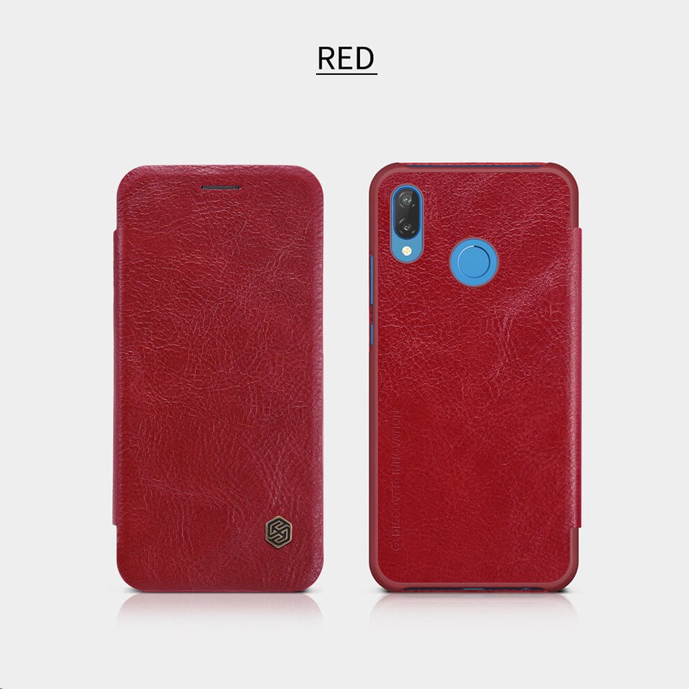 Nillkin Qin flipové pouzdro Huawei P20 Lite, red
