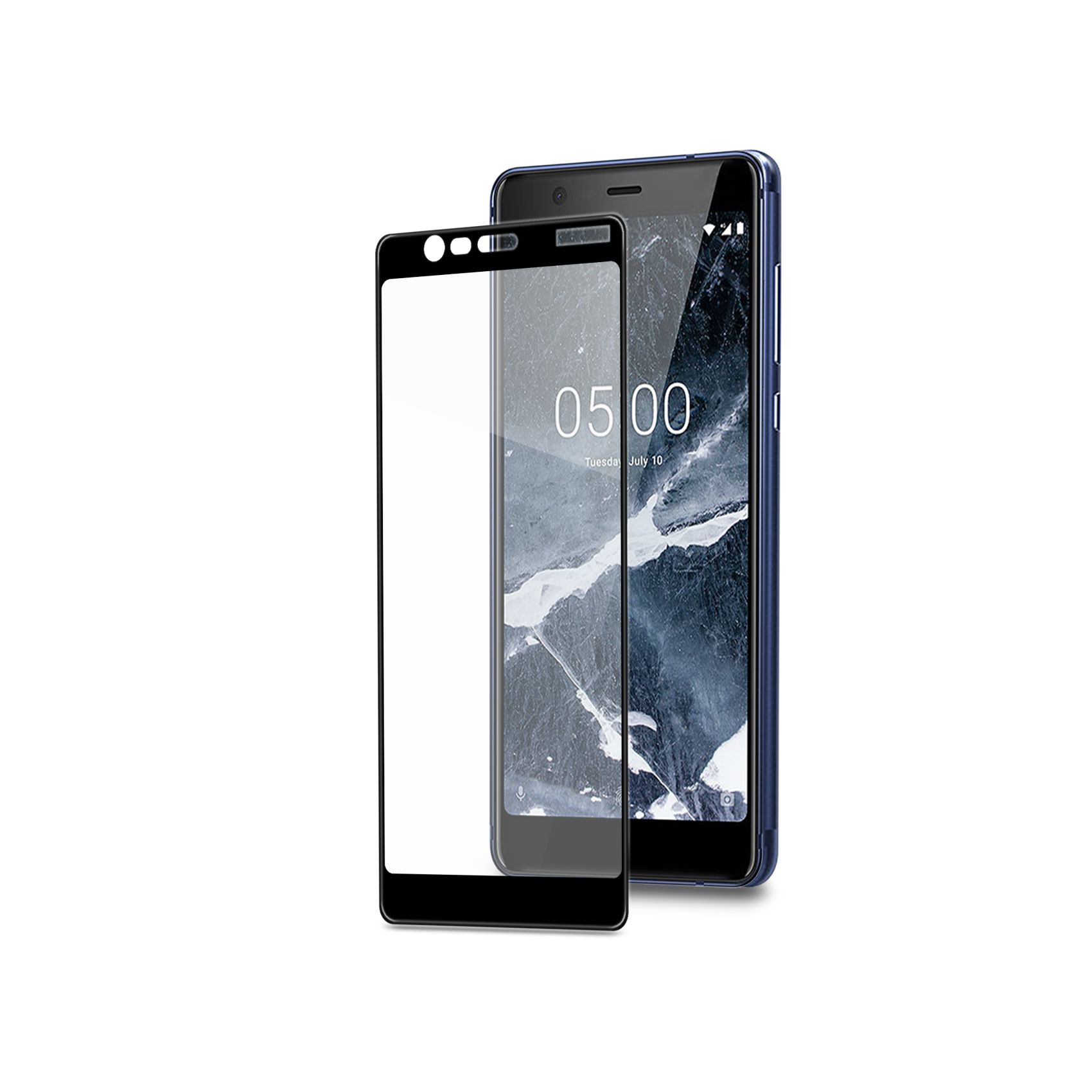 Tvrzené sklo Celly Full Glass pro Nokia 5.1 / Nokia 5 (2018) černé