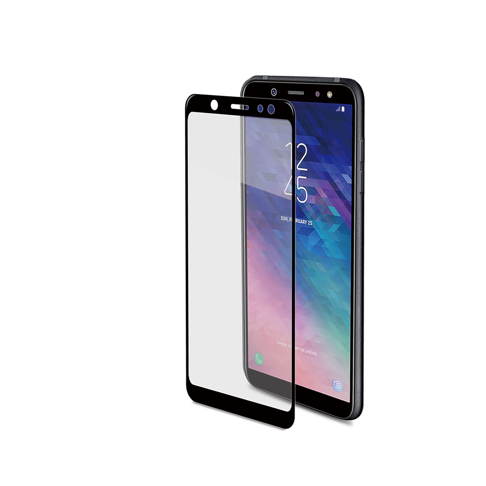 Tvrzené sklo Celly Full Glass pro Samsung Galaxy A6 (2018) černé