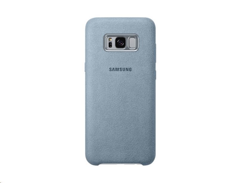 Zadní originální kožený kryt Alcantara pro Samsung Galaxy S8 (G950) mentolová