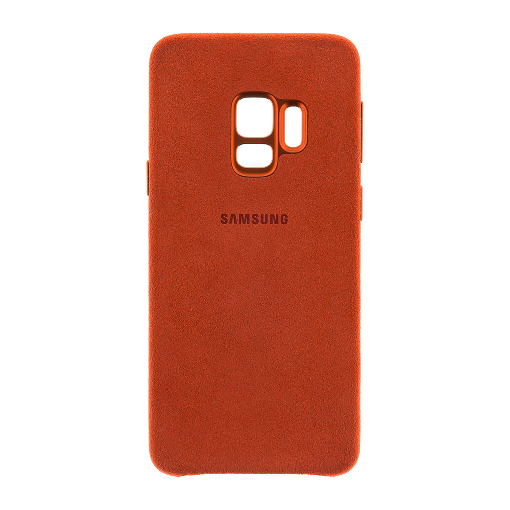 Levně Zadní originální kožený kryt Alcantara pro Samsung Galaxy S9 červená