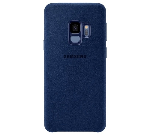 Zadní originální kožený kryt Alcantara pro Samsung Galaxy S9+ (SM-G965) modrá