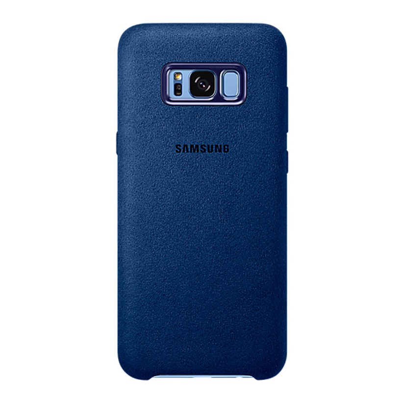 Zadní originální kožený kryt Alcantara pro Samsung Galaxy S8+ modrá