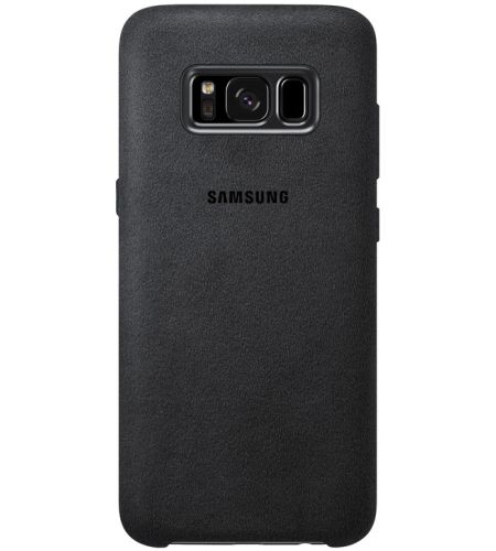 Zadní originální kožený kryt Alcantara pro Samsung Galaxy S8+ (SM-G955) tmavě šedá