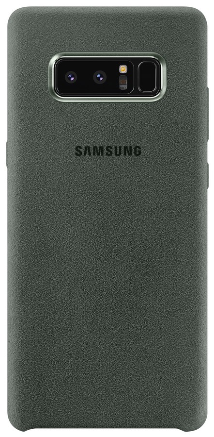 Zadní originální kožený kryt Alcantara pro Samsung Galaxy Note 8 khaki