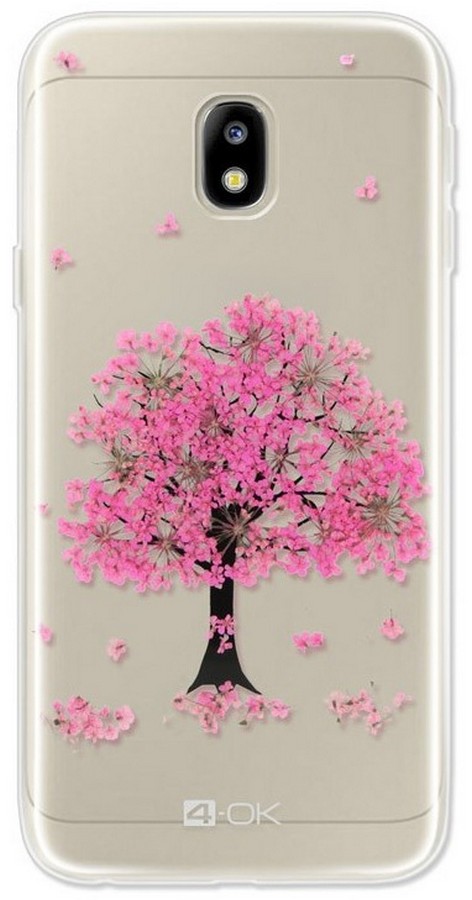 Zadní kryt 4-OK Flover pro Samsung Galaxy J7 2017, pink tree