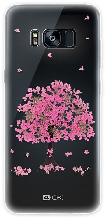 Zadní kryt 4-OK Flover pro Samsung Galaxy S8 Plus, pink tree